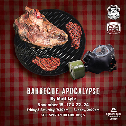 Artwork for the SFCC Fall 2024 performance of Barbecue Apocalypse.