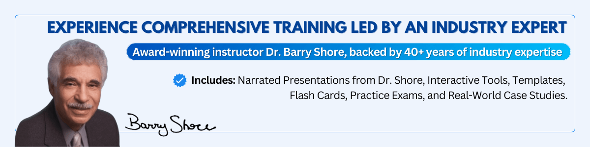 Experience comprehensive training from 40 plus year industry expert and award-winning instructor Dr. Barry Shore