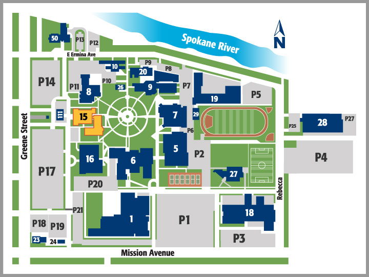 Building 15 location on campus map