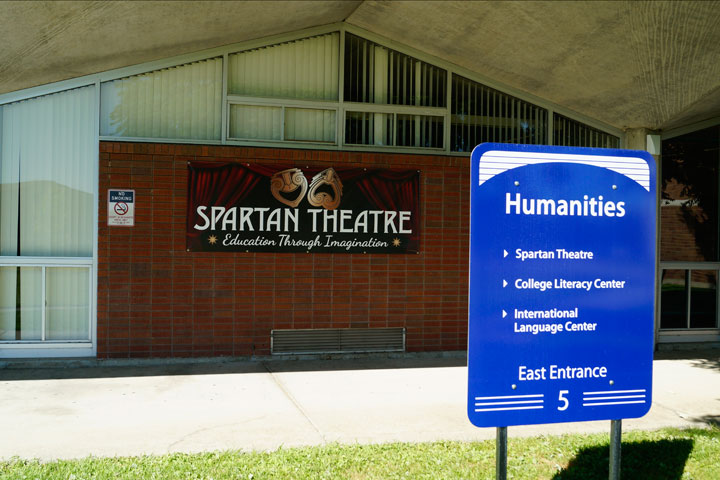 Buidling 5, east entrance, Spartan Theatre