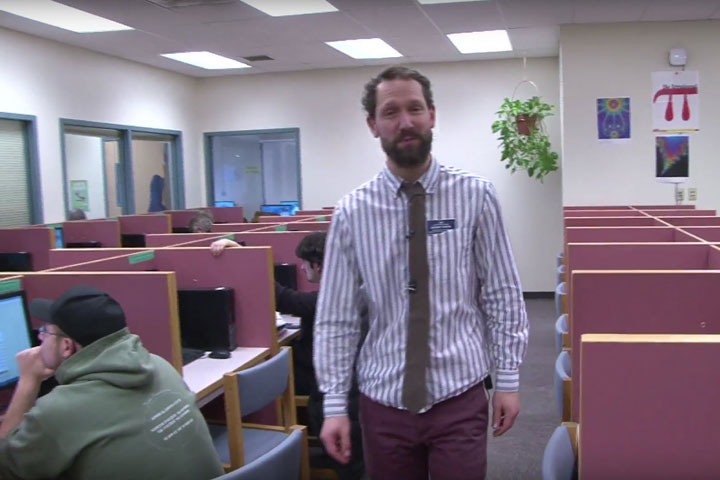 Jeremy Koziol, Math Instructor in the Learning Center