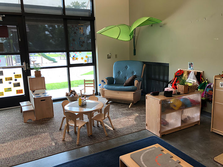 Toddler learning and play area