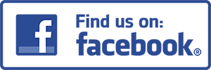 Facebook logo and Find us on: facebook